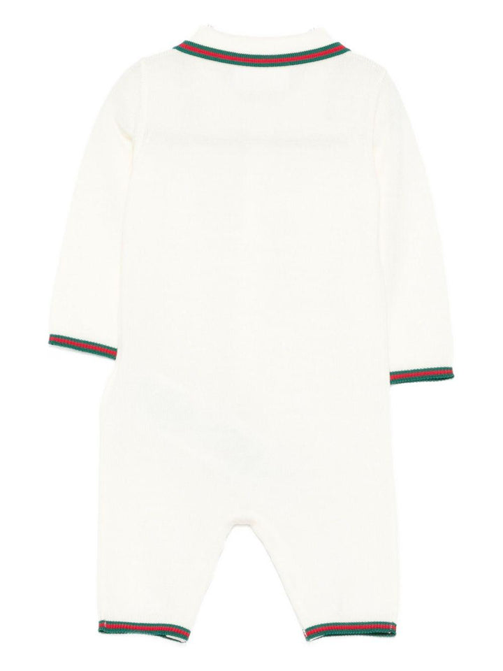 Tutina bianca per neonato 825863XKEXN 9112 Gucci Kids 