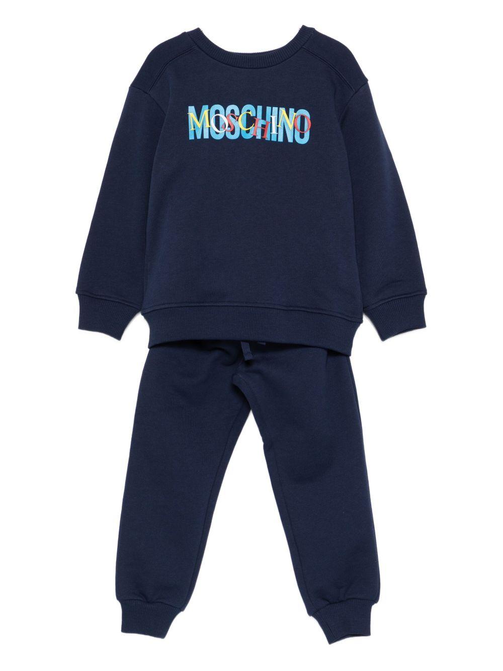 Completo sportivo blu navy per bambino HUK04DLCA23 40016 Moschino Kids 