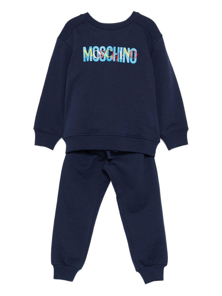 Completo sportivo blu navy per bambino HUK04DLCA23 40016 Moschino Kids 