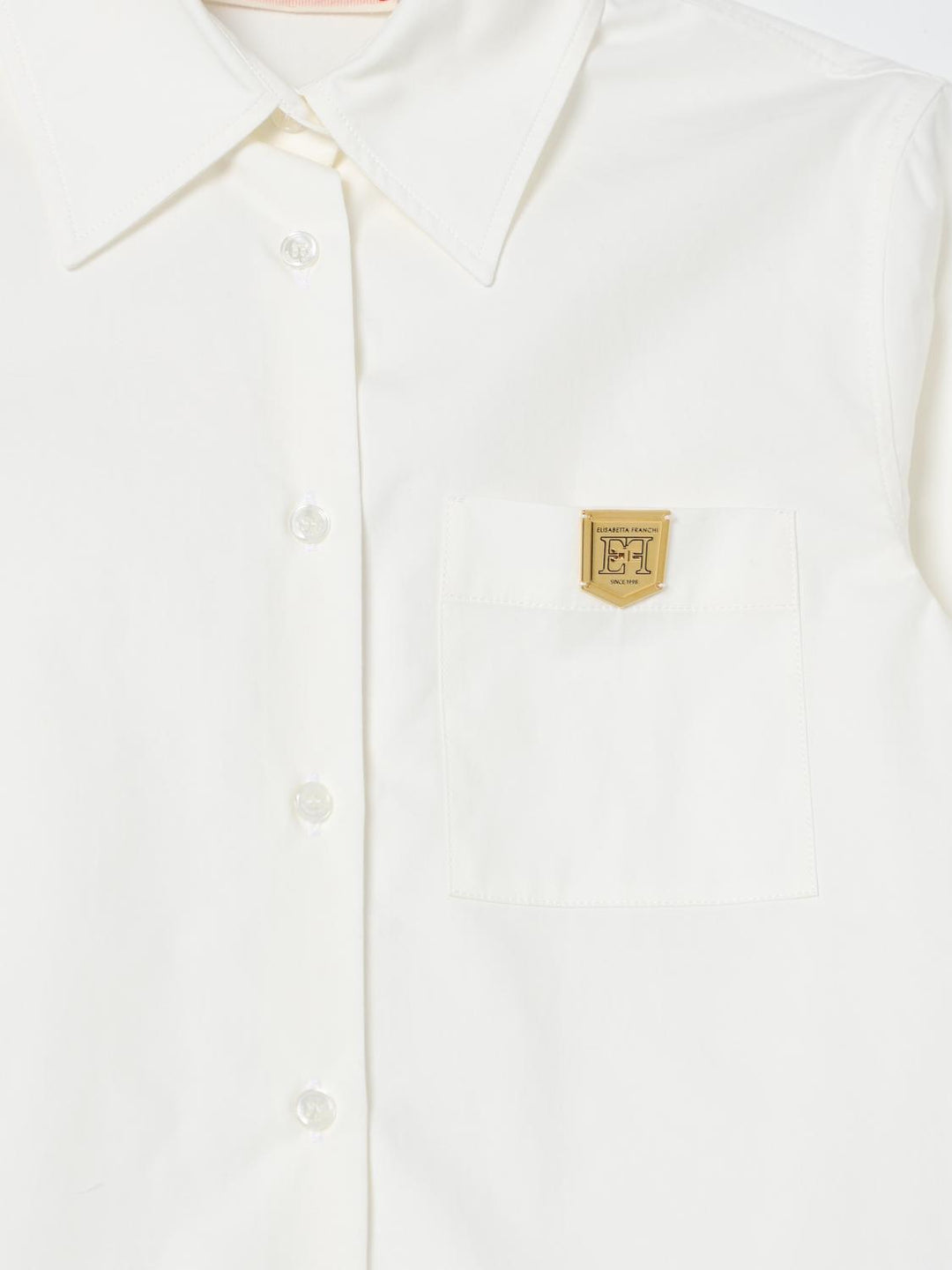 Camicia bianca per bambina EFCA2450CA235 0000 Elisabetta Franchi Kids 