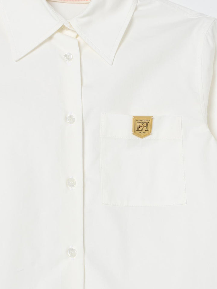 Camicia bianca per bambina EFCA2450CA235 0000 Elisabetta Franchi Kids 