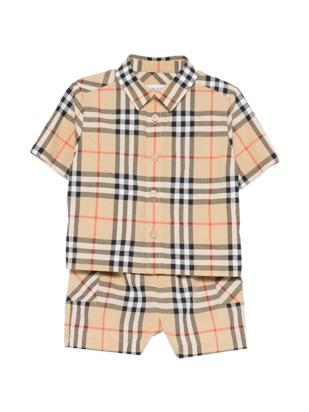 Completo marrone per neonato 8120916 B9368 Burberry Kids 