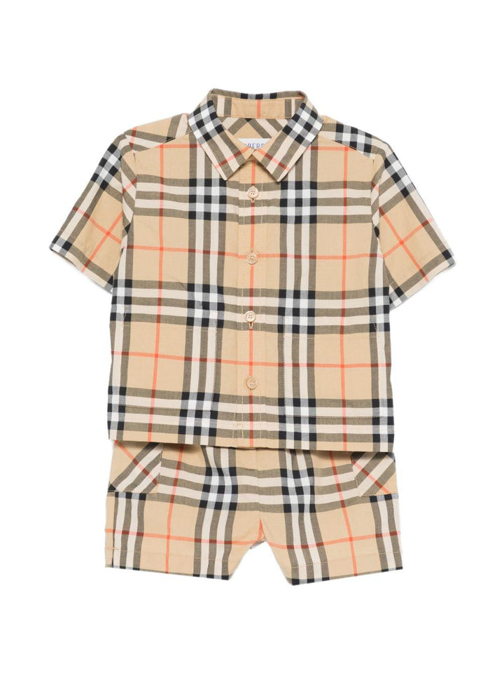 Completo marrone per neonato 8120916 B9368 Burberry Kids 