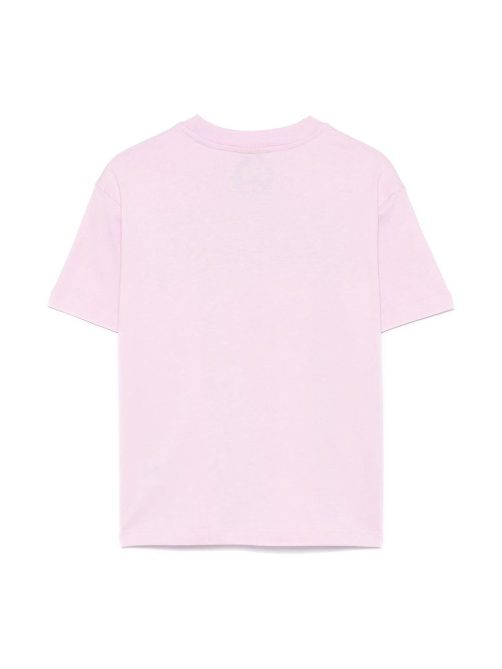 T-shirt rosa per bambino con logo