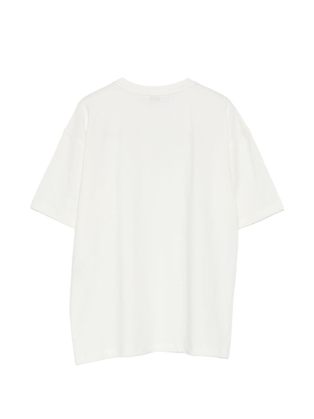 T-shirt bianca per bambina KFTS0430JE017 1071 Pinko Kids 