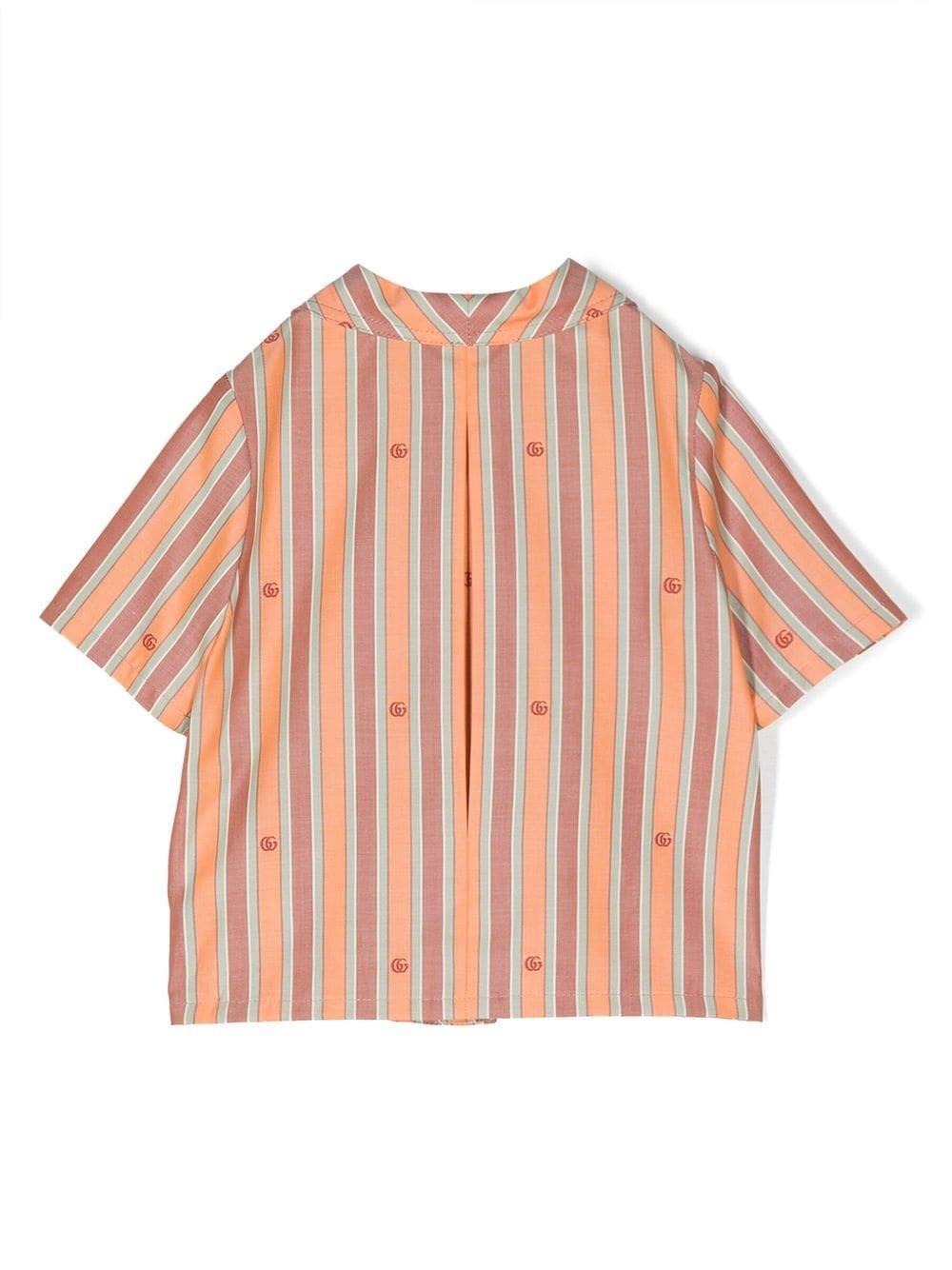Camicia arancione per neonato con logo