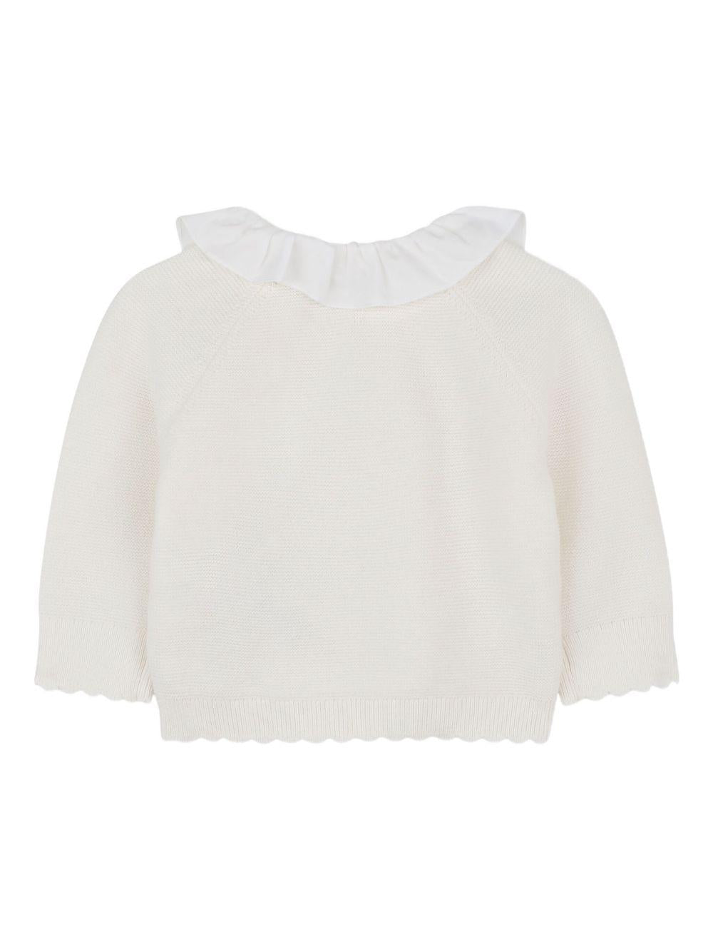 Completo bianco sporco per neonata C20778 117 Chloe 