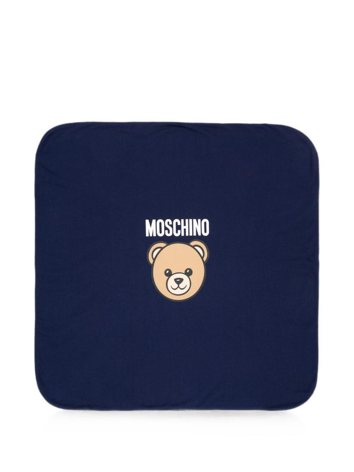 Coperta blu navy per neonato MUB00OLCA40 40016 Moschino Kids 