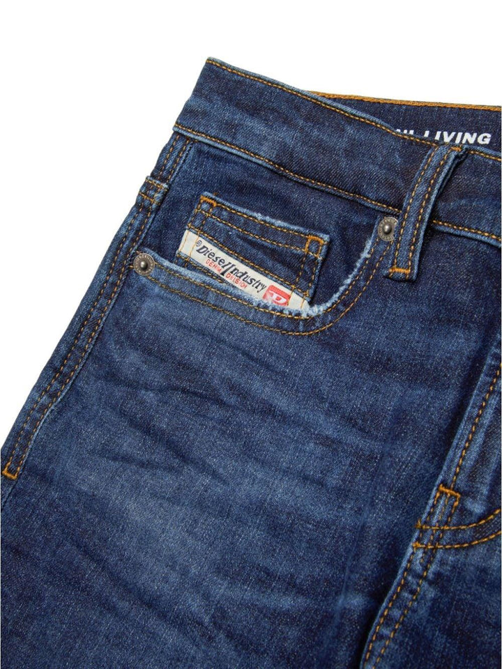 Jeans per bambino in cotone blu scuro
