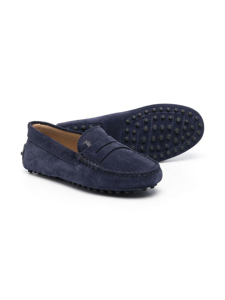 Blue moccasins for children