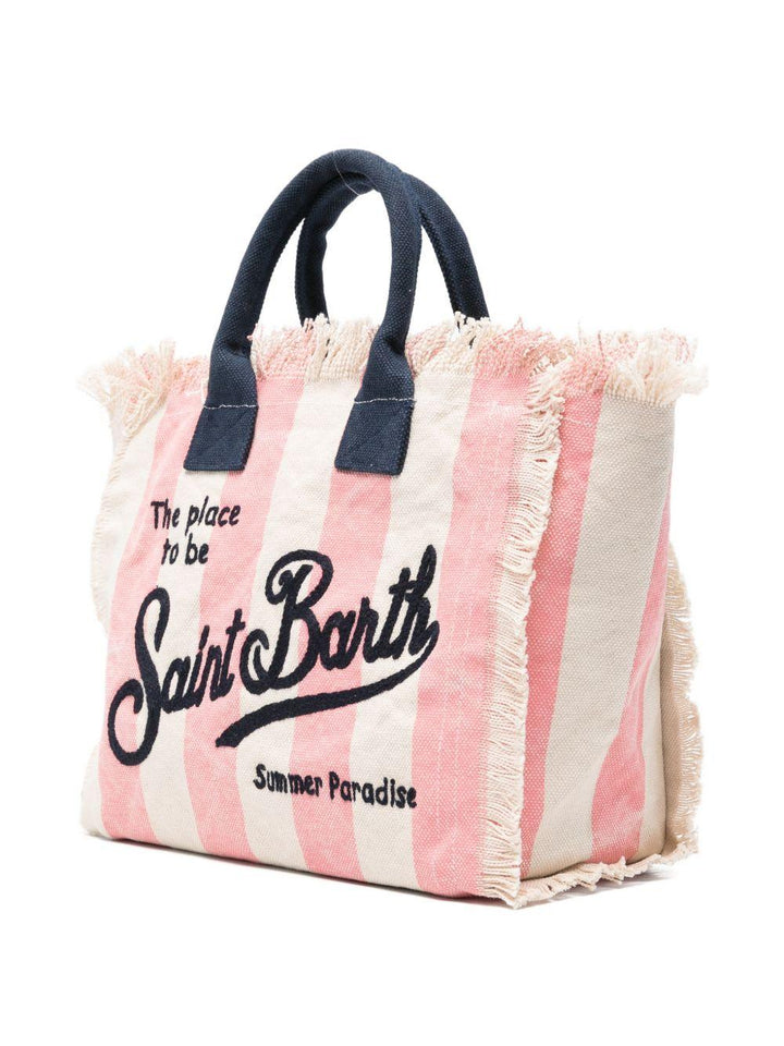 Borsa rosa/beige per bambina COL0001 02626L MC2 Saint Barth Kids 