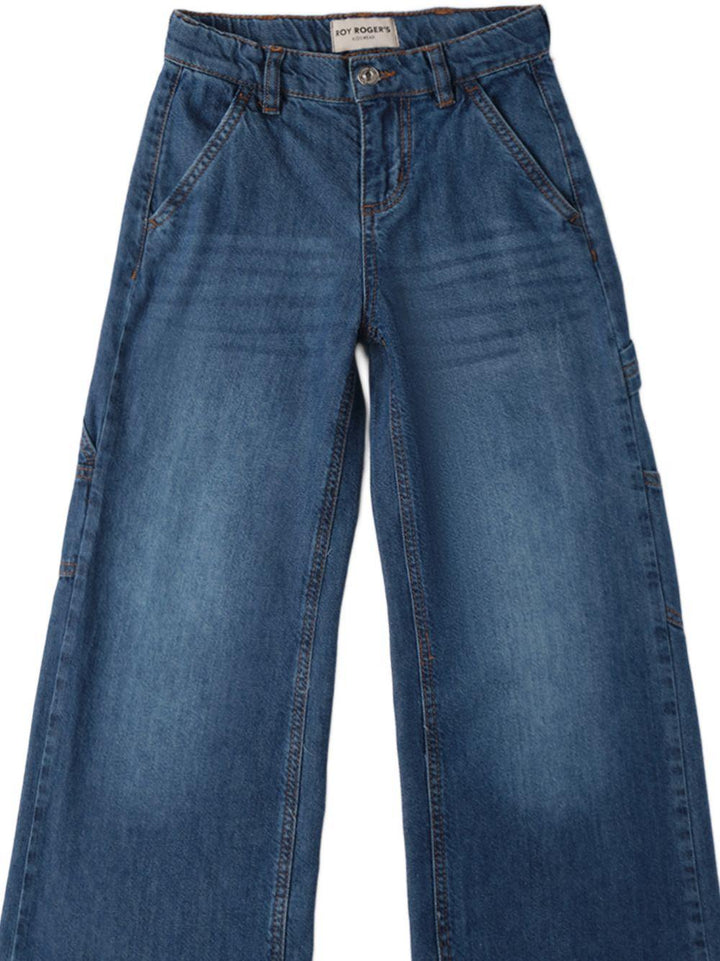 Jeans blu per bambina 16500 7014 Roy Rogers Kids 