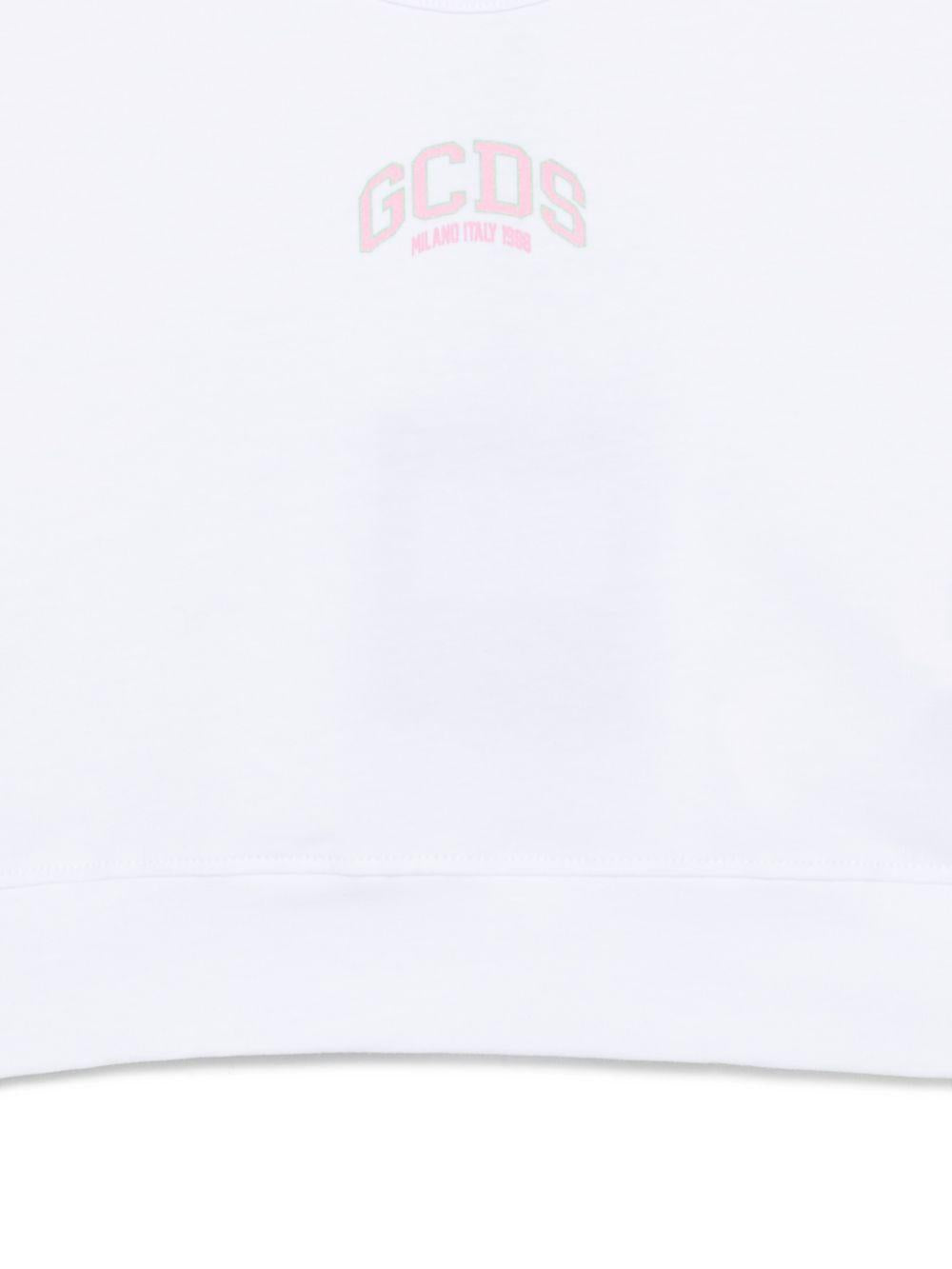 T-shirt bianca per bambina C1GJQG544J336 100P Gcds Kids 