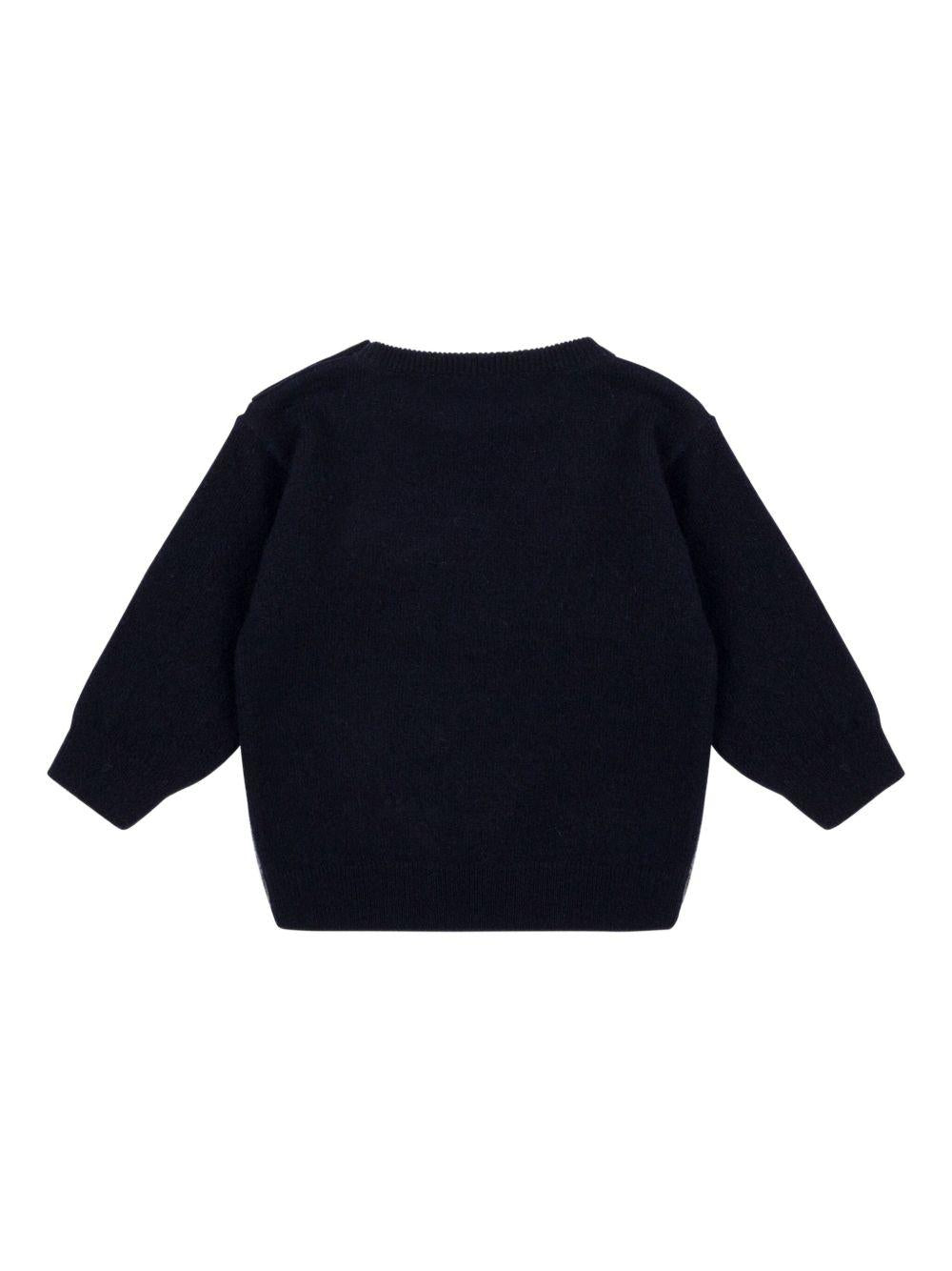 Maglione grigio/nero per neonato M6W00JLHE80 40016 Moschino Kids 