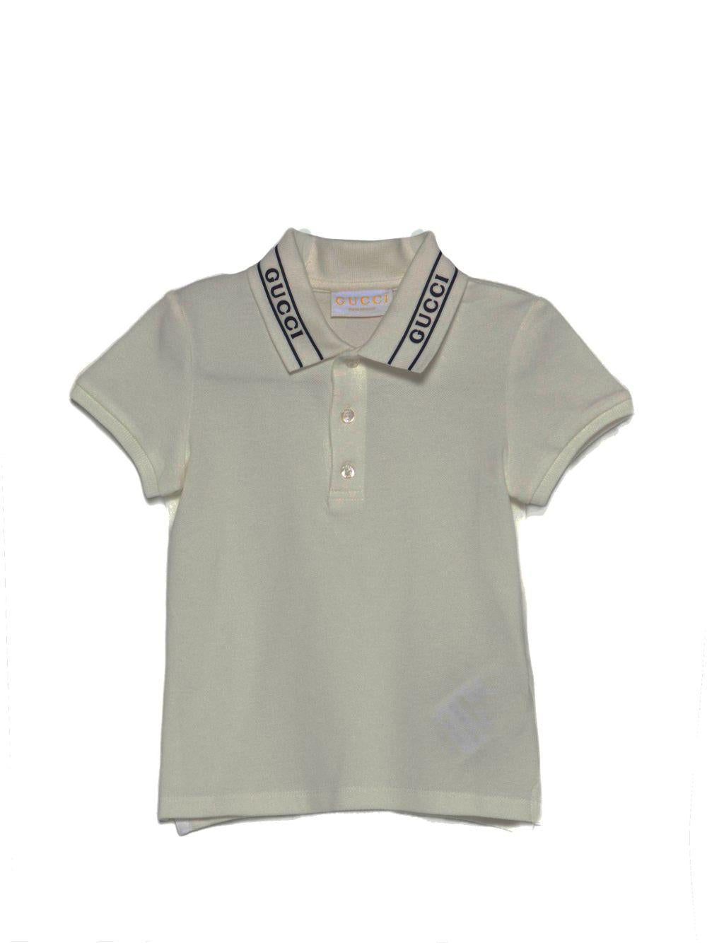 Polo beige per neonato 805415XJHNL 9024 Gucci Kids 