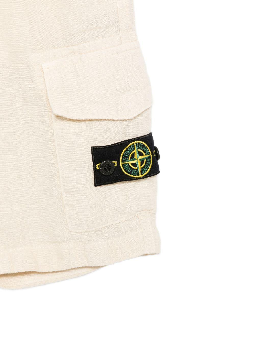 Bermuda beige per bambino 6L100001S0145 V0097 Stone Island Kids 