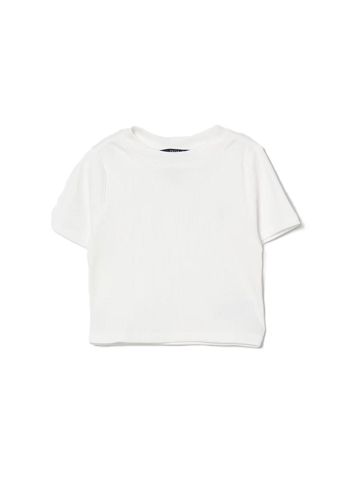 T-shirt bianco per bambina 313A96144 001 Ralph Lauren Kids 