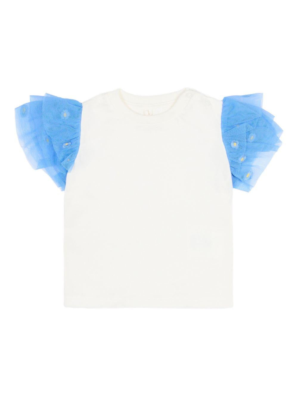 T-shirt bianca per neonata TY8041Z0434 101 Stella McCartney Kids 