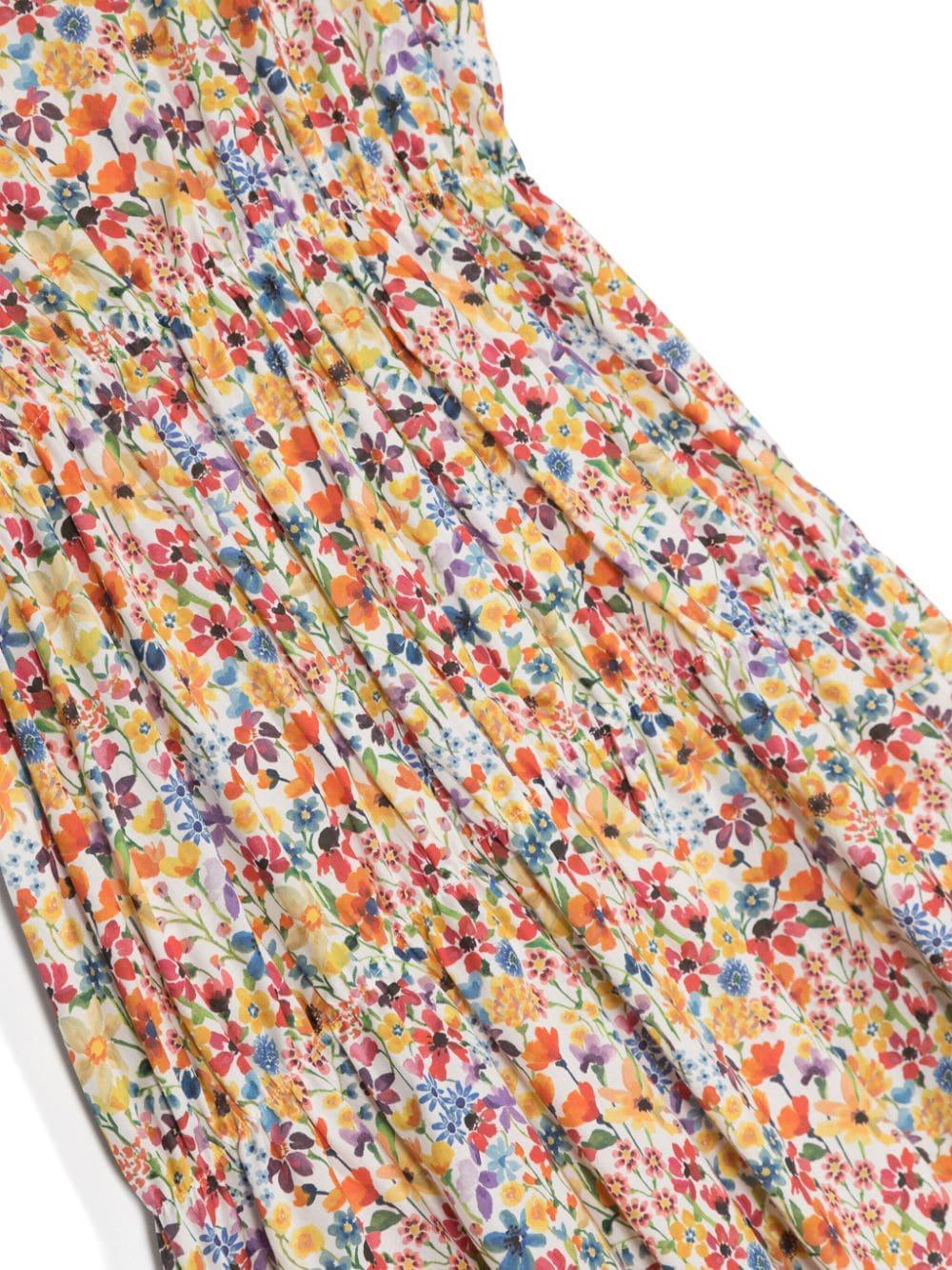 Abito multicolore per bambina con stampa