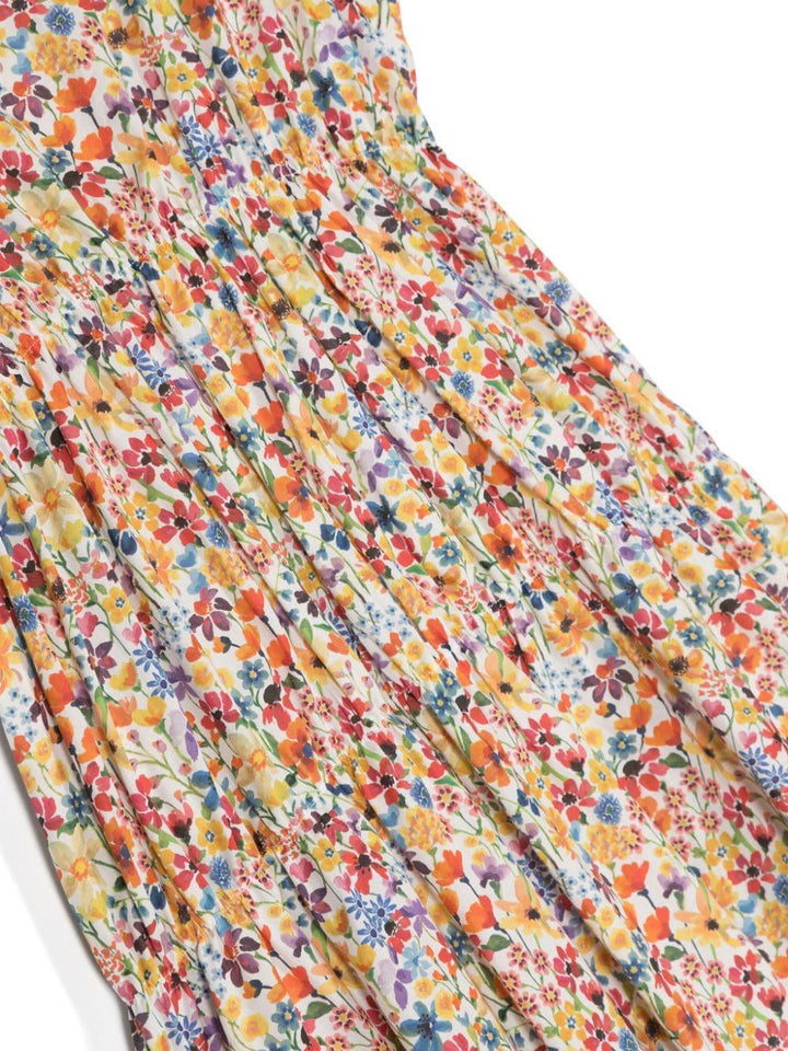 Abito multicolore per bambina con stampa