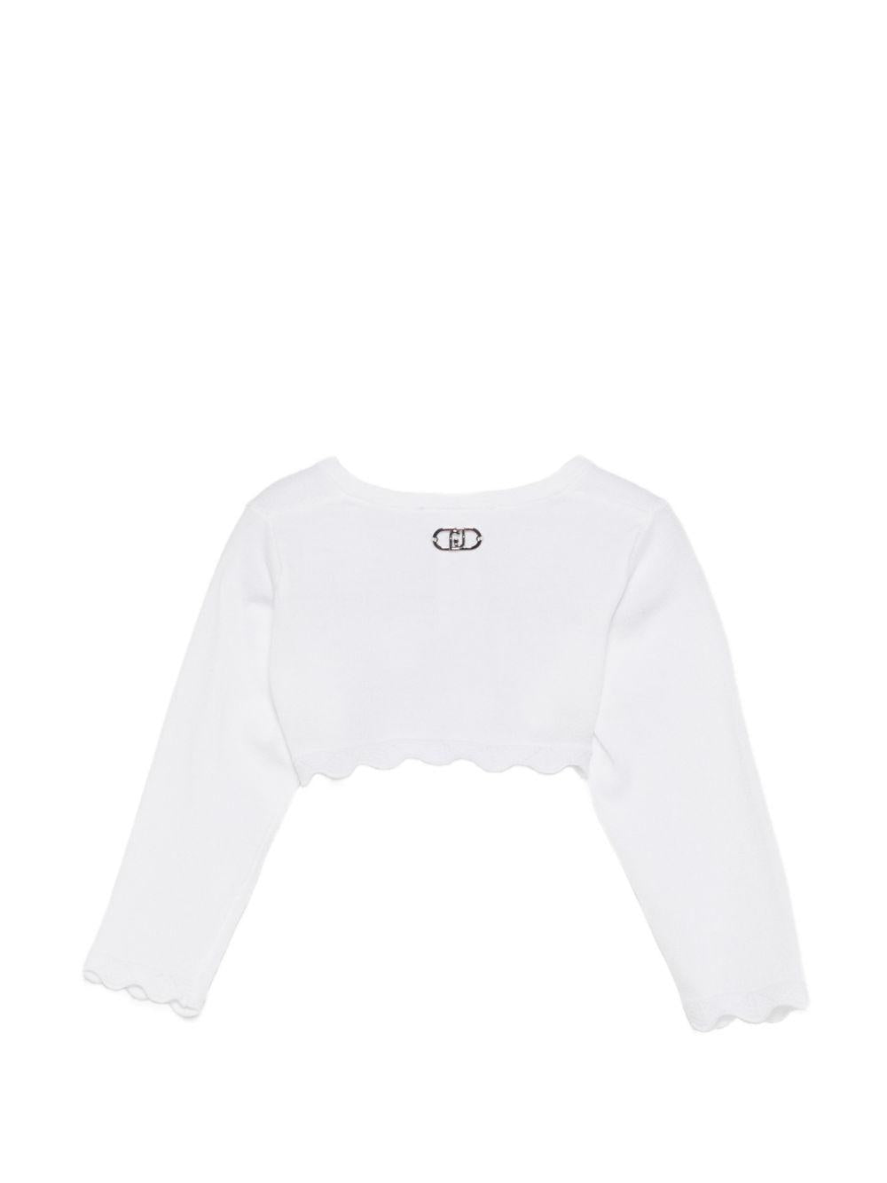 Cardigan bianco per neonata HA6070MA74R 10601 Liu Jo 
