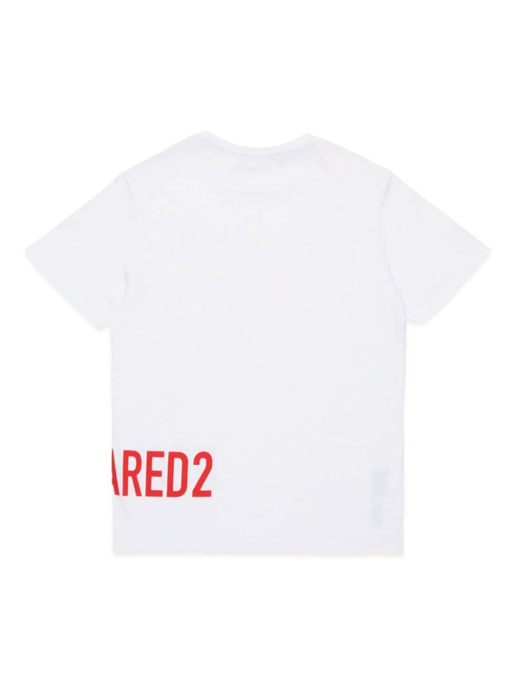 T-shirt per bambino in cotone bianca
