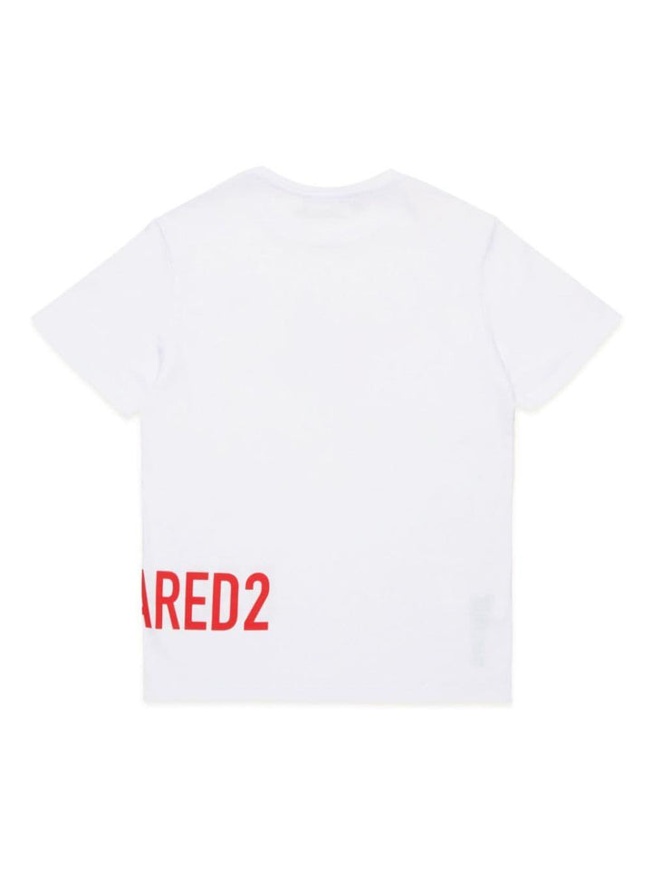 T-shirt per bambino in cotone bianca