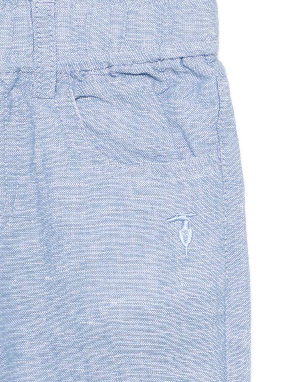 Pantalone azzurro per neonato TIP26038PA BLU Trussardi Kids 