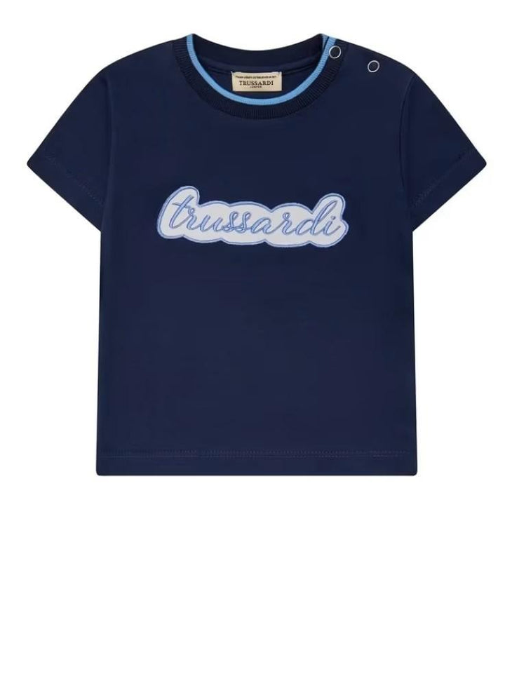 T-shirt blu per bambino TIP26037TSK BLU Trussardi Kids 