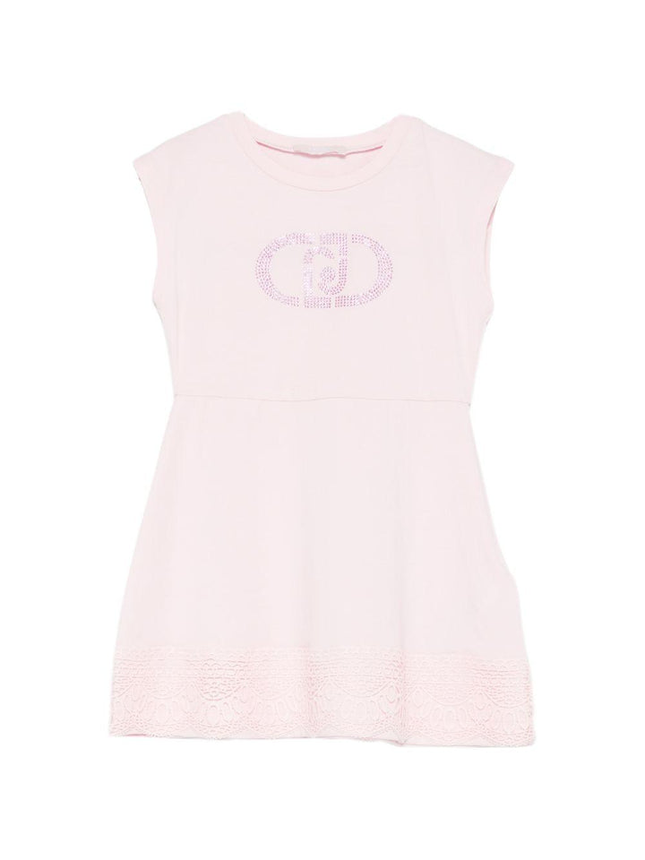 Abito rosa chiaro per bambina KA6014JS003 X0672 Liu Jo 