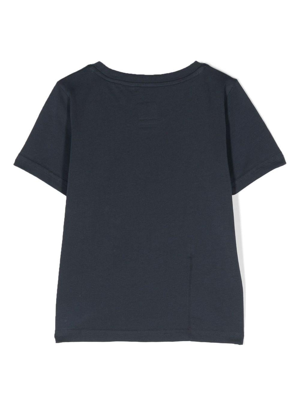 Blue t-shirt for boys with logo