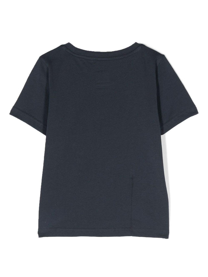 Blue t-shirt for boys with logo