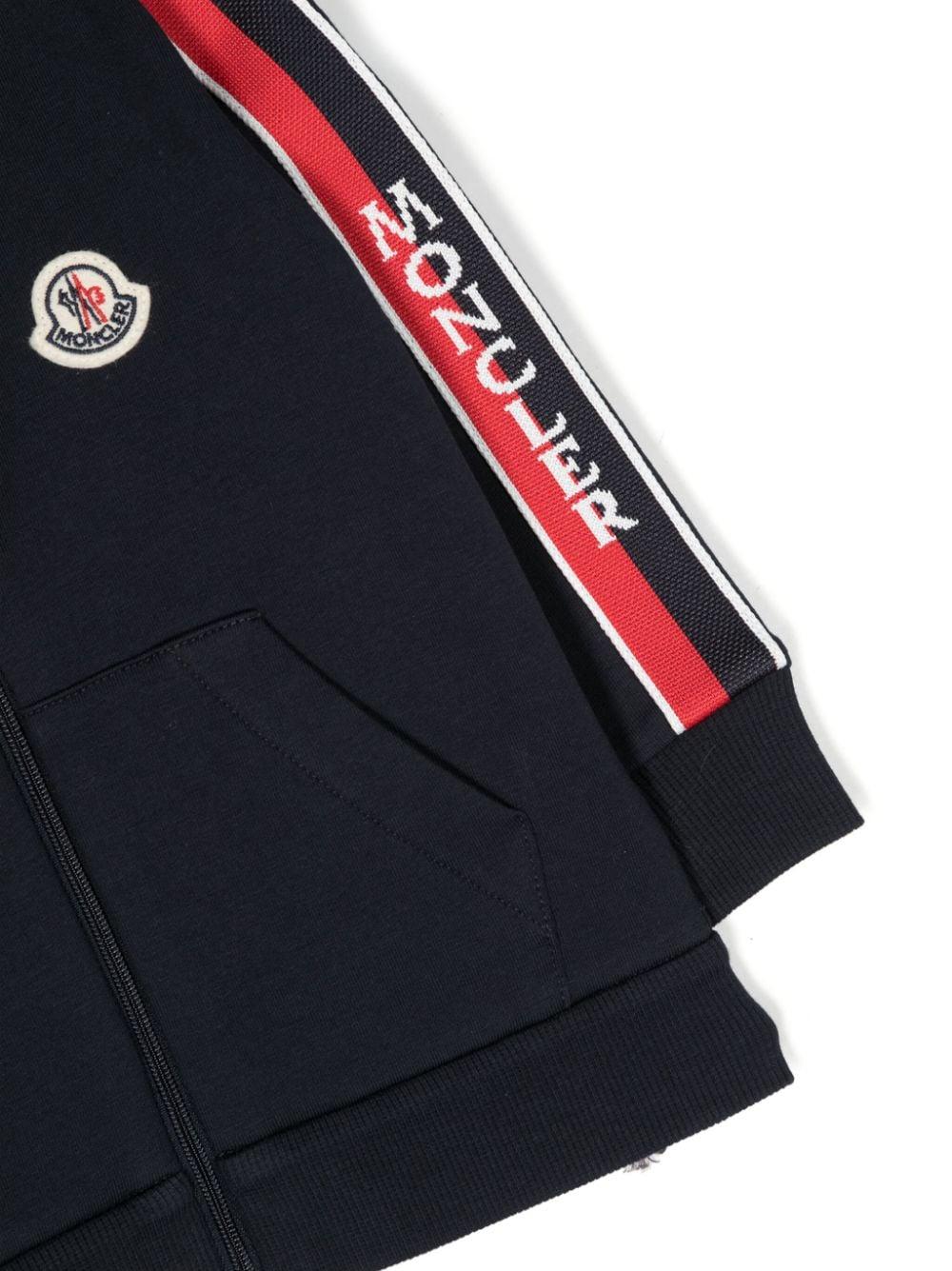 Felpa blue con zip per neonato
