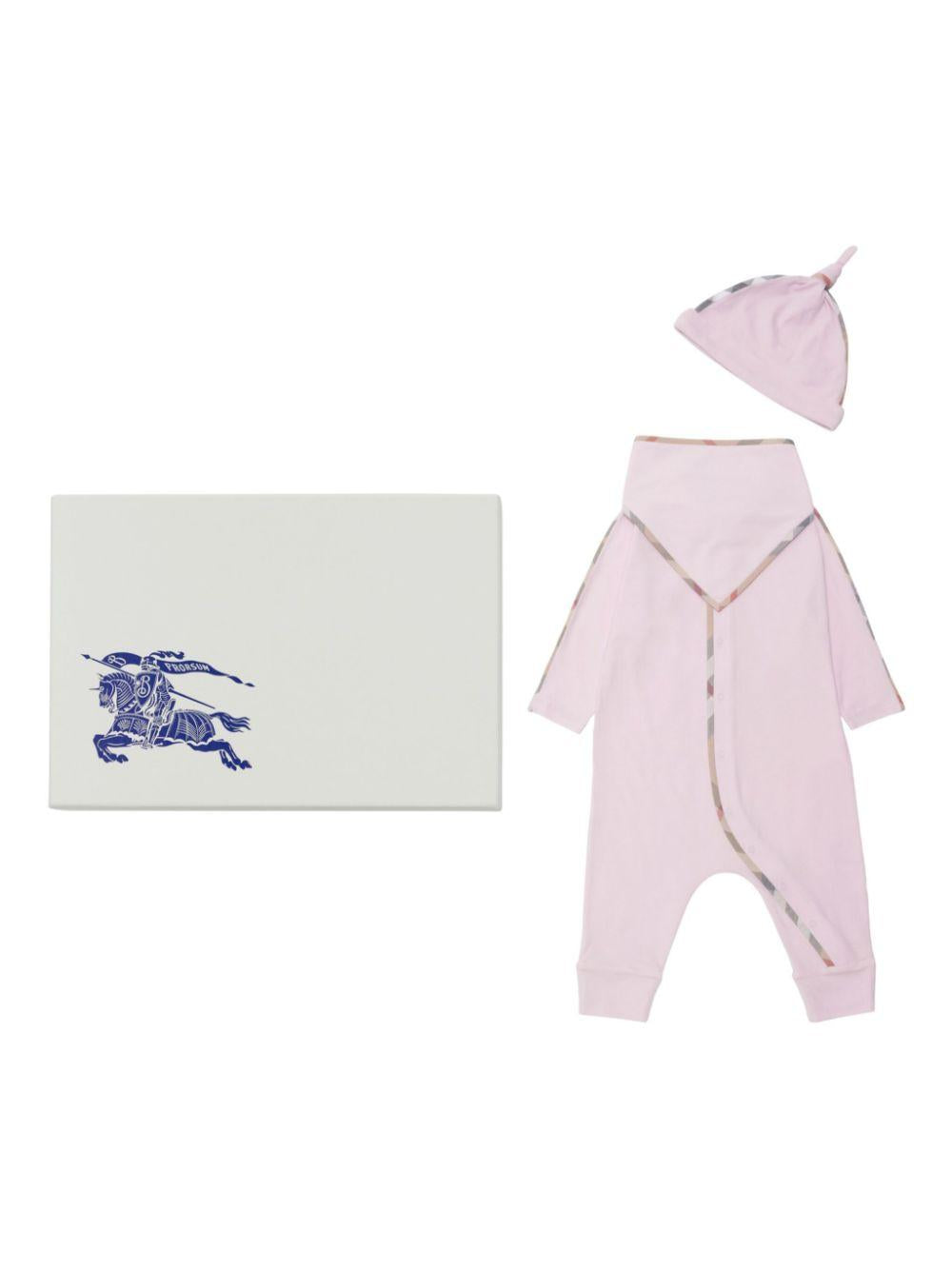 Tutina rosa per neonata 8104525 C1909 Burberry Kids 