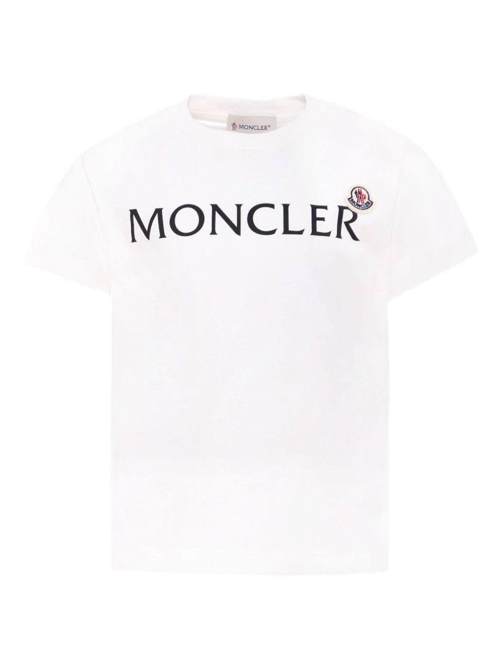 T-shirt bianco per bambino 9548C0001889AFV 034 Moncler Kids 
