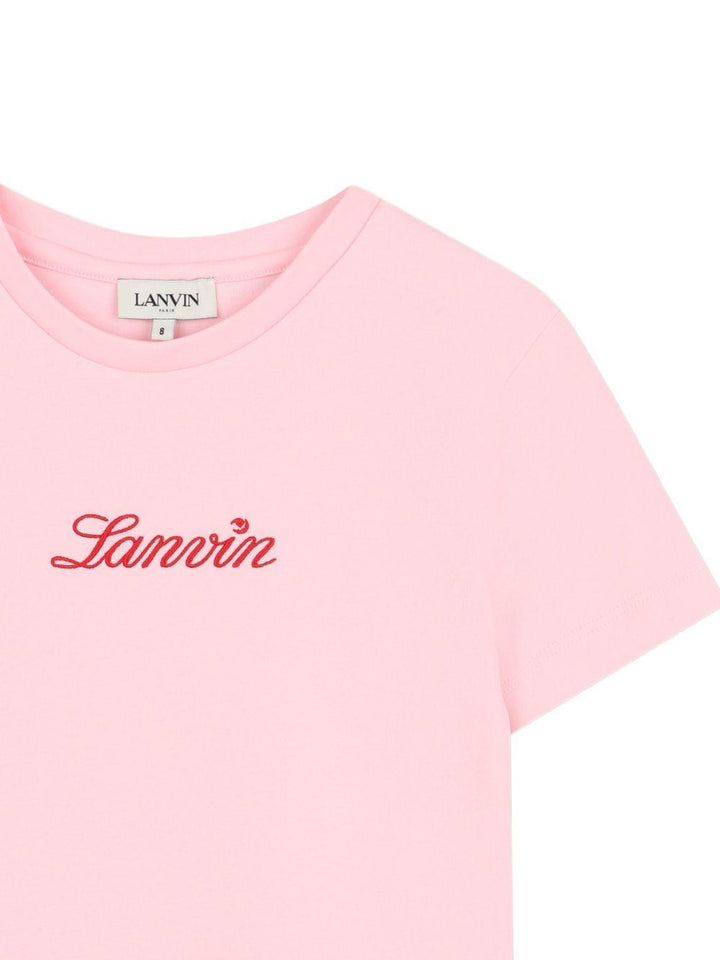 T-shirt rosa per bambina N30331 44F Lanvin Enfant 