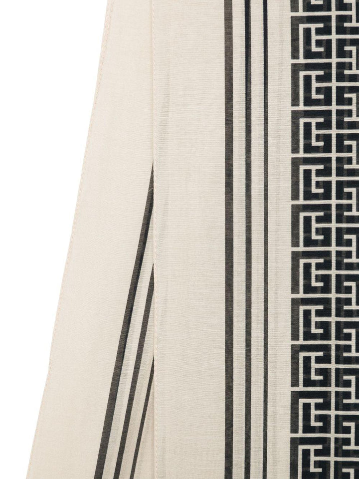 Sciarpa crema/nero per bambino BW0Q83Z2881 106NE Balmain Kids 