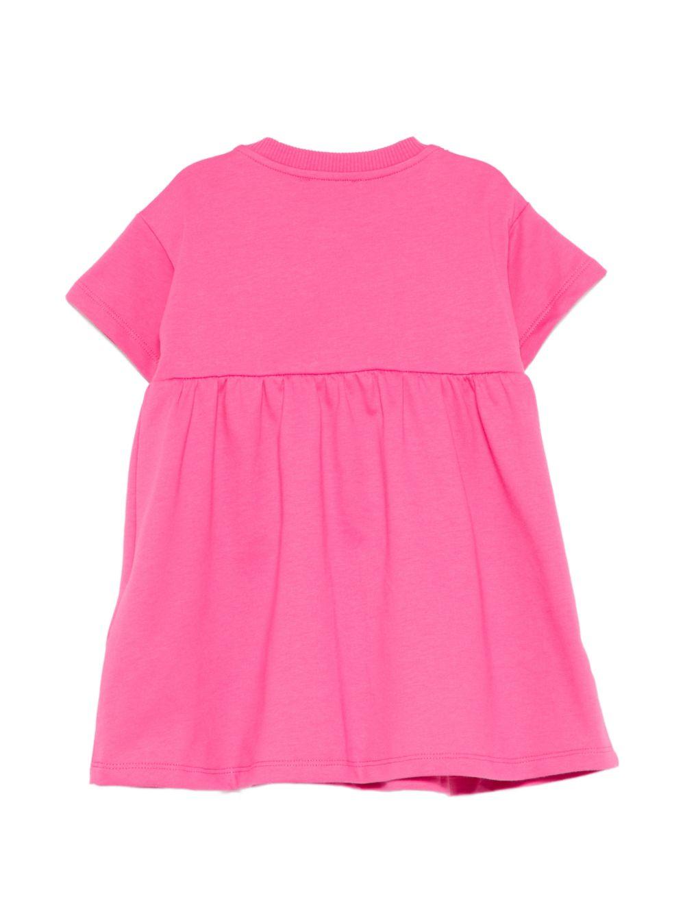 Abito rosa per neonata MDV0DGLCA19 50533 Moschino Kids 