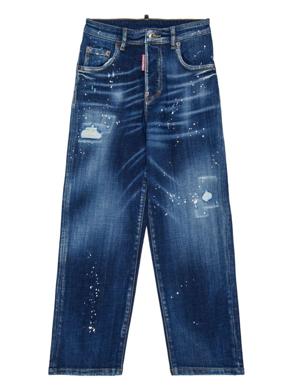 Jeans blu indaco per bambino DQ3082D0AEJ DQ01 Dsquared2 Kids 
