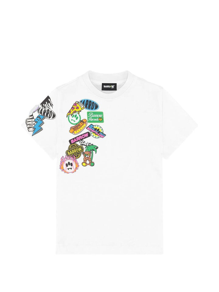 T-shirt bianca per bambino S6BKJUTH073 002 Barrow Kids 