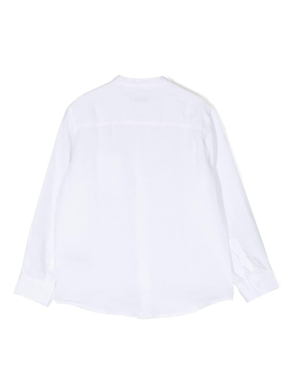 Camicia bianca per bambino P23CL016L6039 010 Il Gufo 