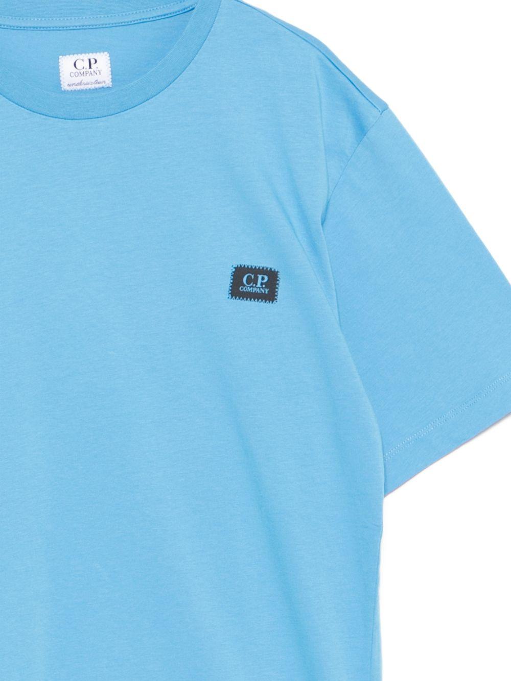 T-shirt azzurro per bambino CMM00SLAA17 41100 C.P Company Kids 