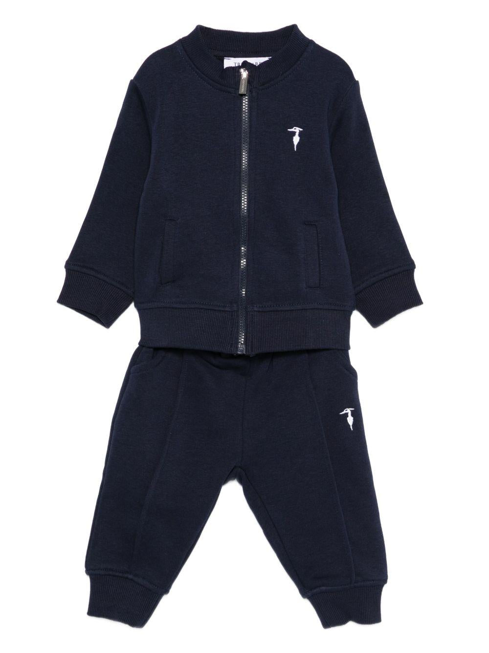 Completo sportivo blu navy per neonato TIA25019CF PEA Trussardi Kids 