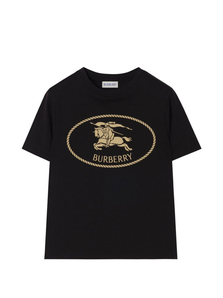 T-shirt nera per bambino 8125851 A1189 Burberry Kids 