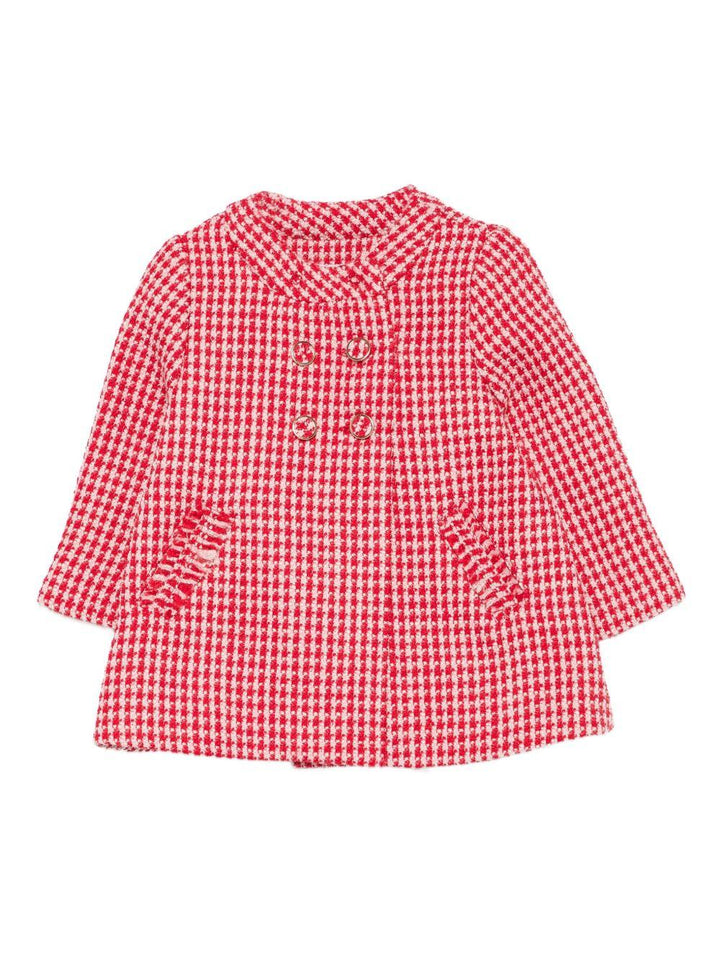 Cappotto rosso/bianco per neonata 5820 002 Abel & Lula 