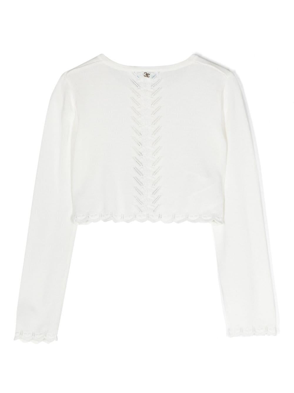 Cardigan bianco per bambina
