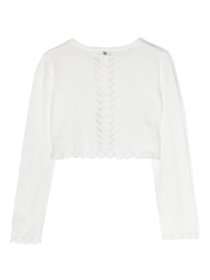 Cardigan bianco per bambina
