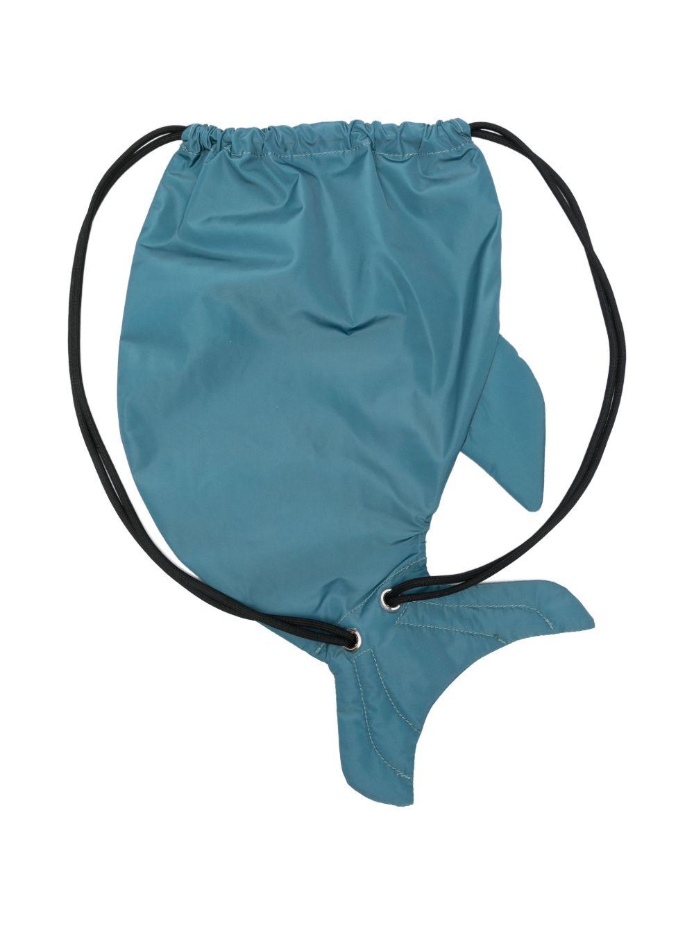 Zaino blu squalo per bambino TY0P68Z0537 61G Stella McCartney Kids 