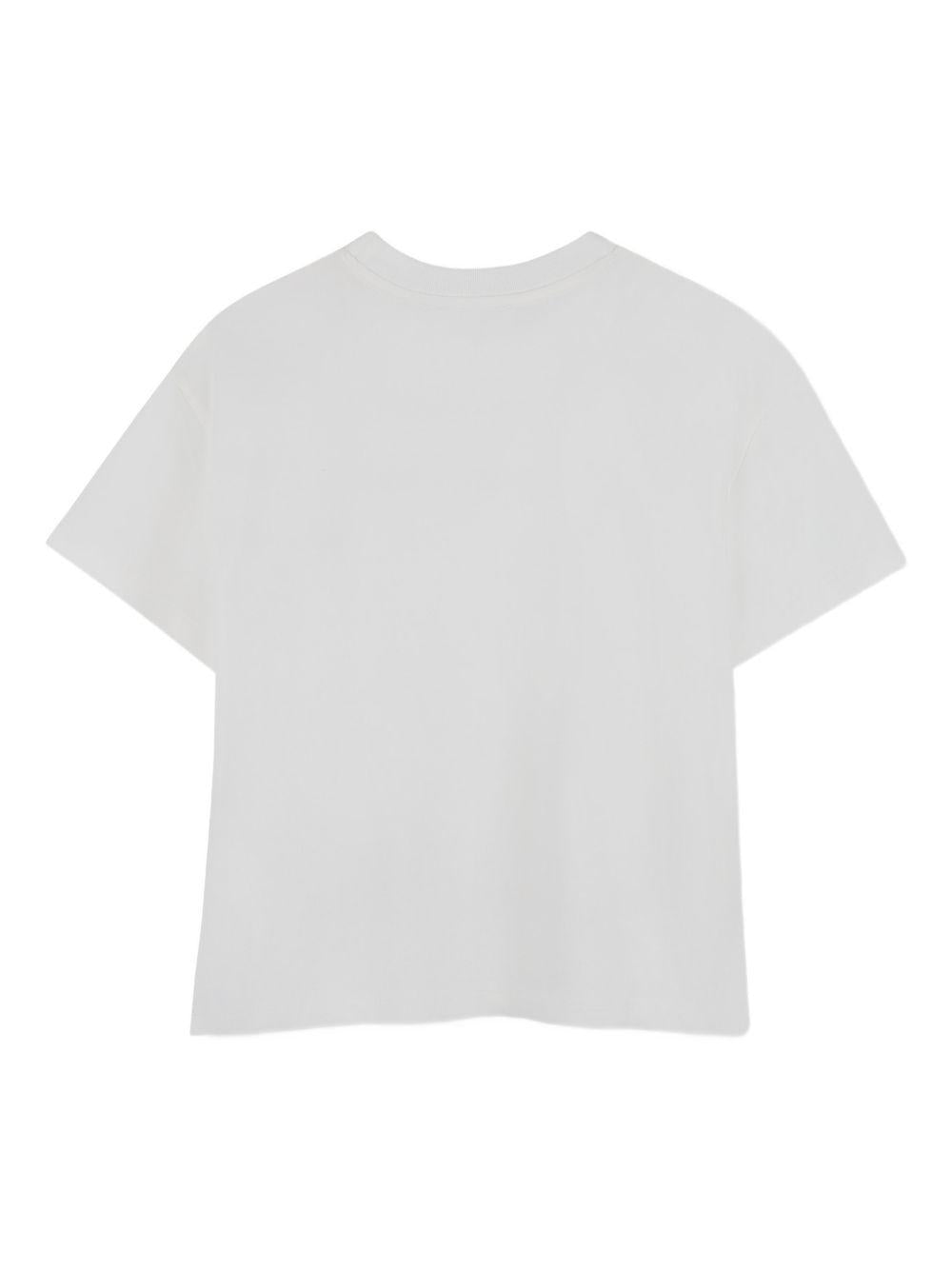 T-shirt bianco sporco per bambina R30602 117 Michael Kors Kids 