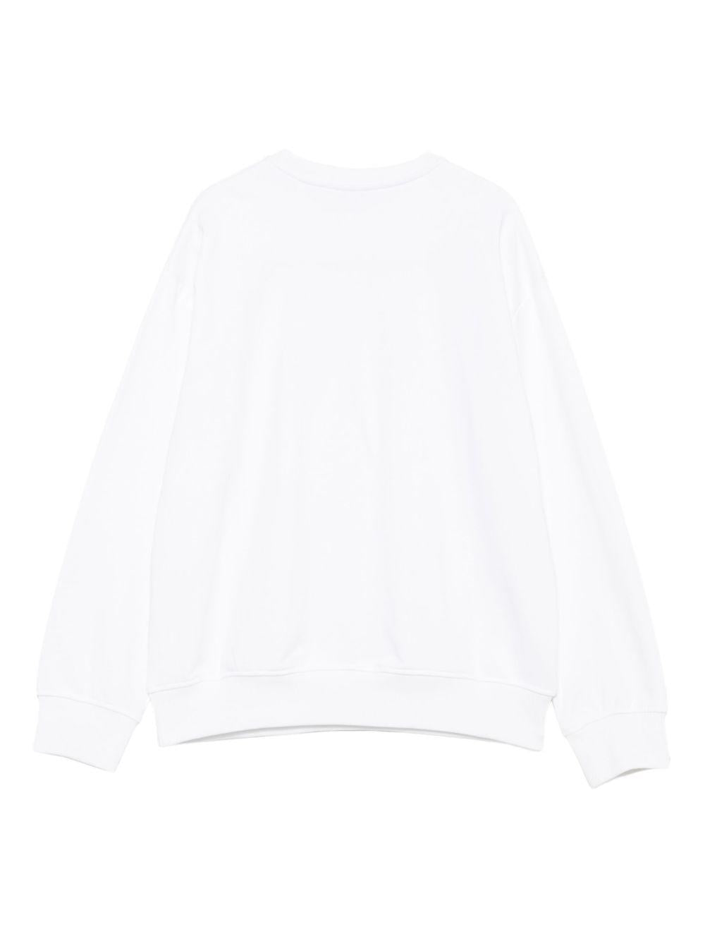 Felpa bianca per bambina KFFE024CFF015 D839 Pinko Kids 